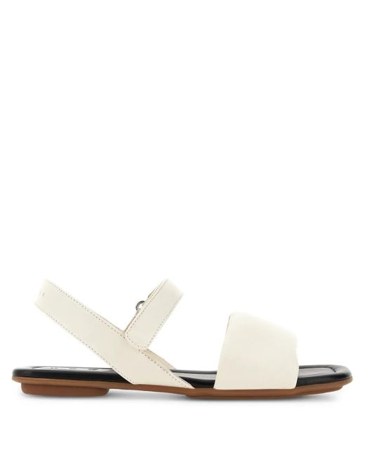 Hogan White Leather Sandals
