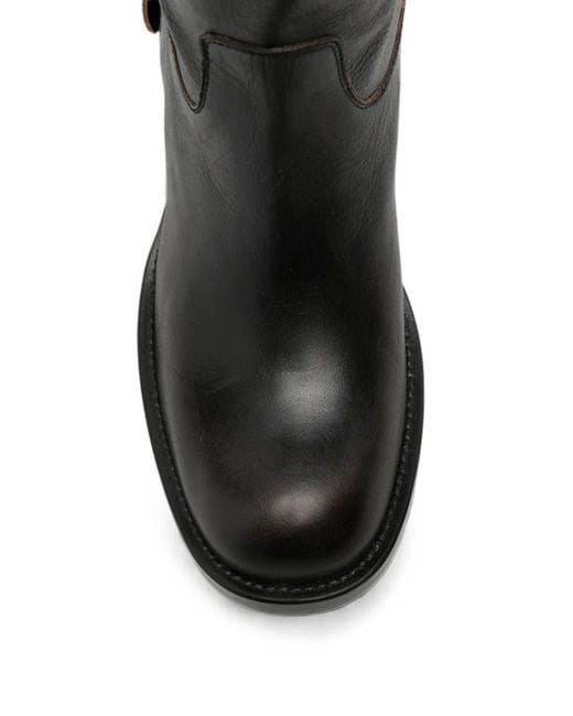 Chloé Black Dakota Buckle-Strap Boots