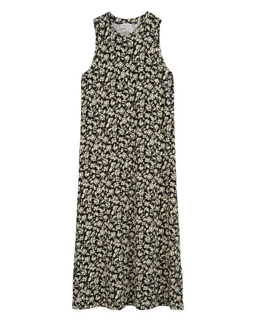 Marc O' Polo Midi-Jurk Met Bloemenprint in het Black