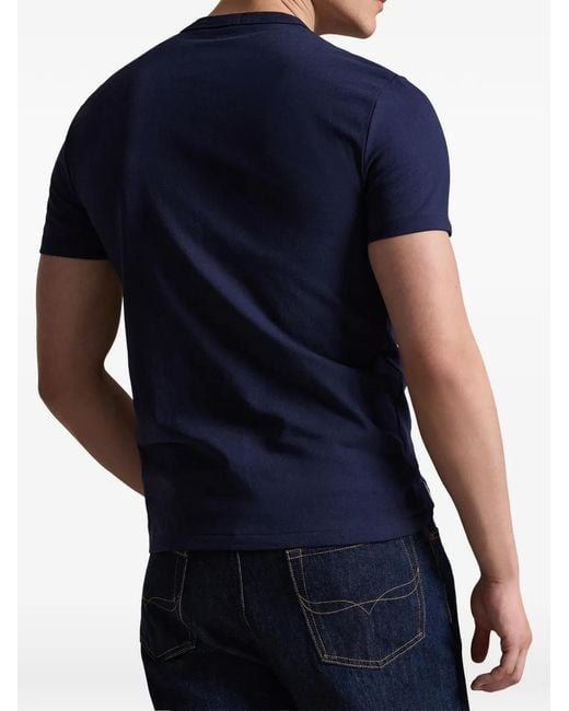 Polo Ralph Lauren Blue Crew-Neck Short-Sleeve T-Shirt for men