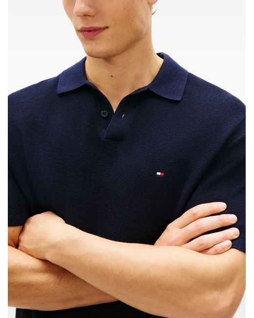 Tommy Hilfiger Blue Cool Touch Structure Polo for men