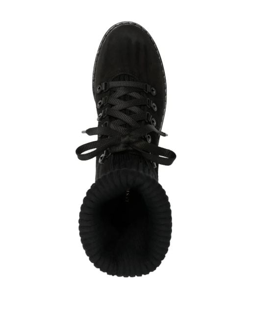 Le Silla Black St. Moritz Suede Ankle Boots