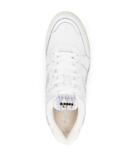 Diadora White B.560 Heritage Low-Top Sneakers for men