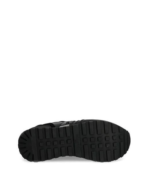 Blauer Black Panelled Sneakers
