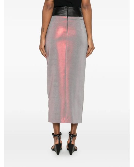 MITILIANE COUTURE Button-Up Midi-Rok in het Pink