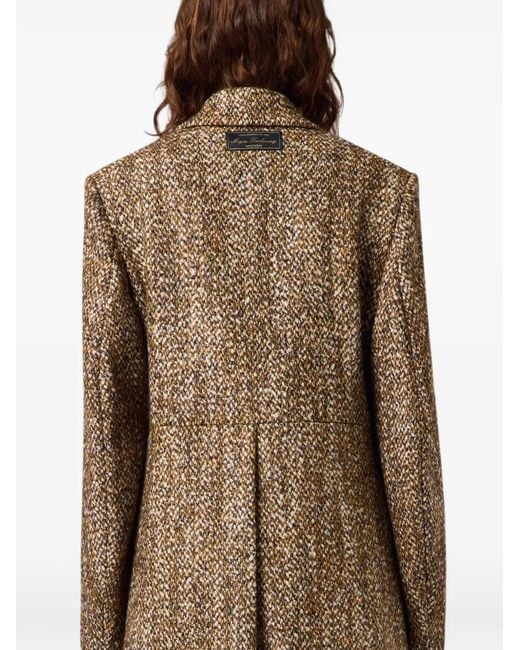 MSGM Natural Double-Breasted Coat