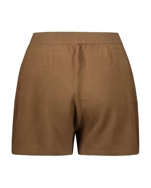 Frenckenberger Brown Knit Elasticated Shorts