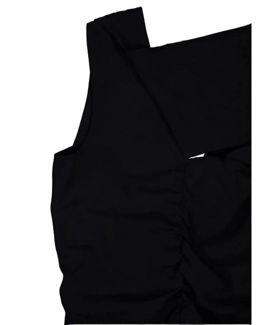 Colville Black Draped Top