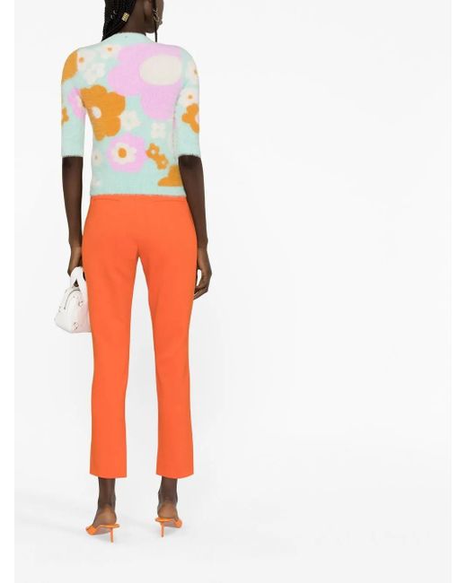 Sportmax Orange Pantalon À Coupe Courte