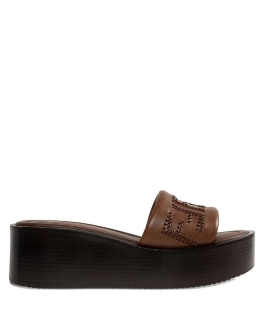 Sandali Slides Sunshine 60Mm di Fendi in Brown