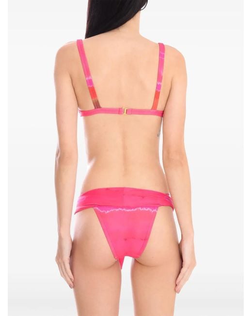 Amir Slama Red X Jade Picon Tie-Dye Bikini