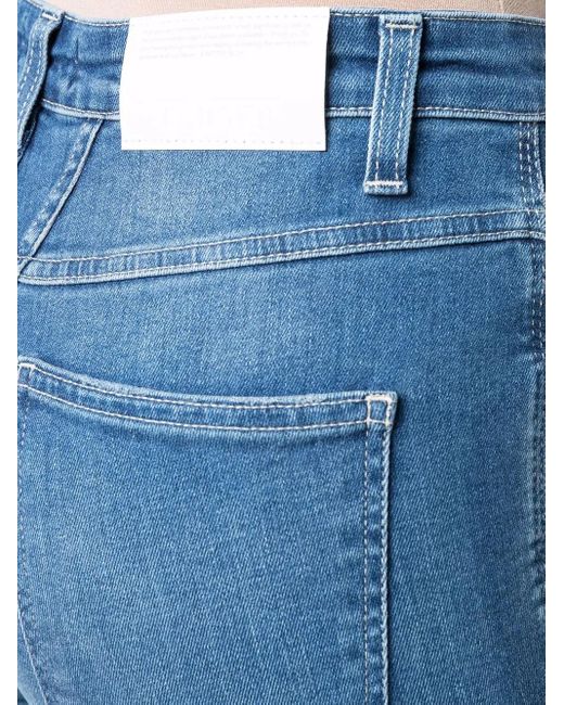 Closed Blue Distressed Slim-Fit Jeans
