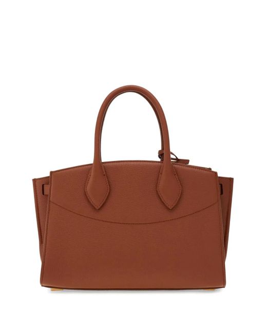 Ferragamo Brown Medium Soft Studio Tote Bag