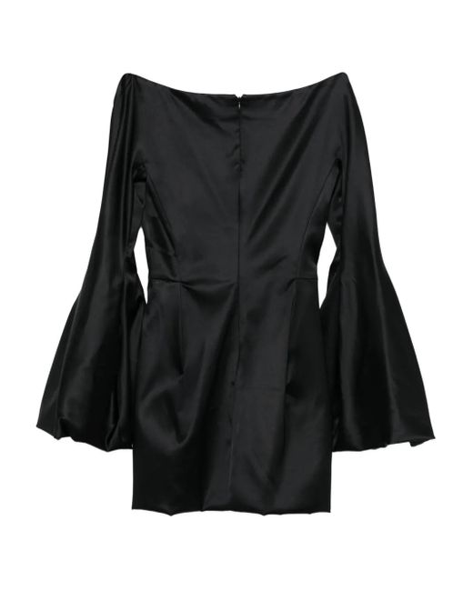 Genny Black V-Neck Mini Dress