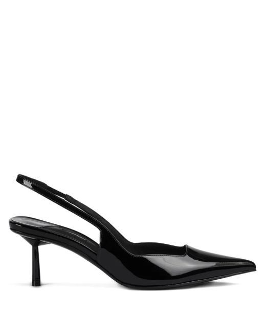Le Silla Black 70Mm Amelia Slingback Patent-Leather Pumps