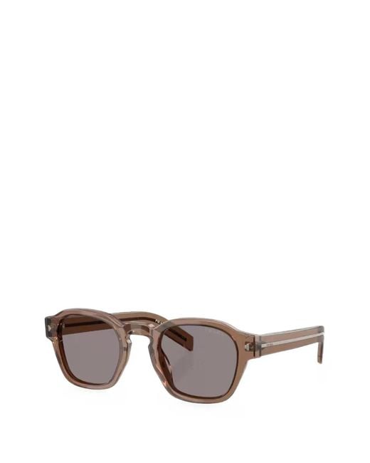 Prada Gray Square-Frame Sunglasses