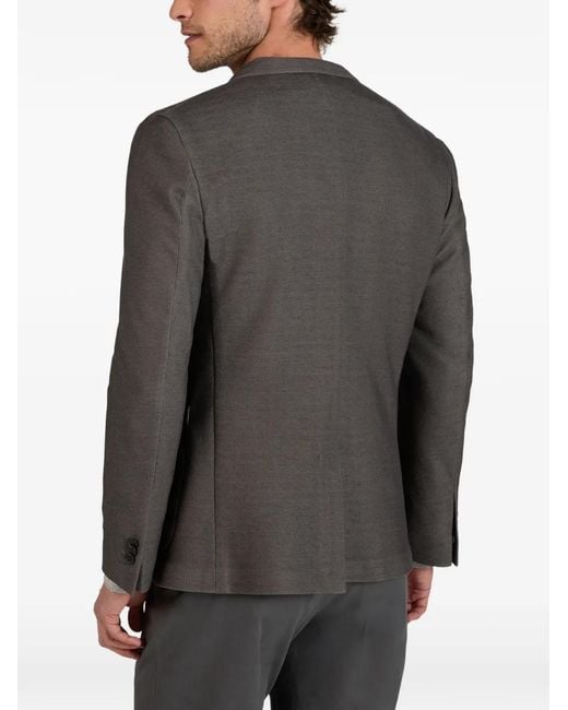 Incotex Gray Chest-Pocket Blazer for men