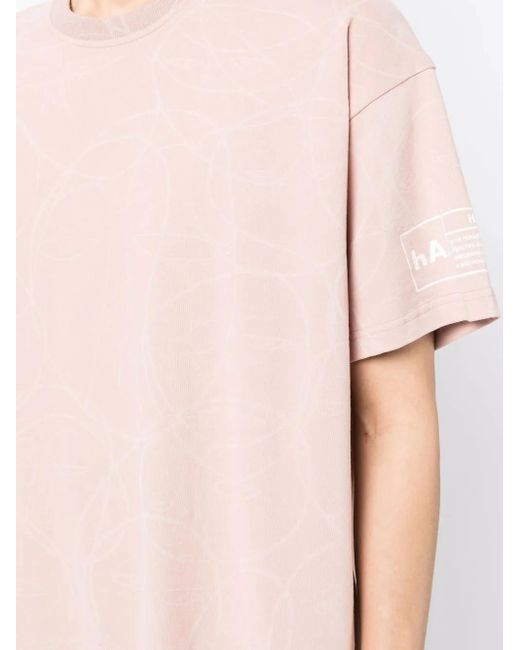 Haculla Pink Swirl-Print T-Shirt for men