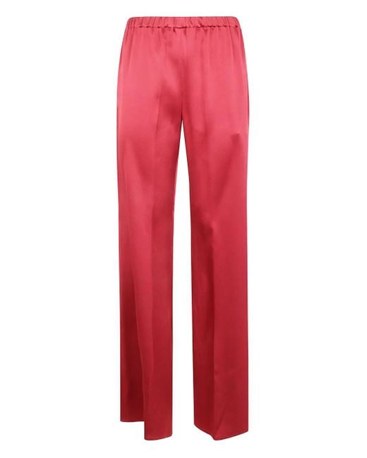 Antonelli Red Elastic-Waist Trousers