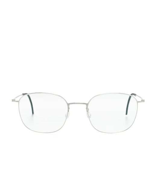 Lindberg 5541 ラウンド眼鏡フレーム Metallic