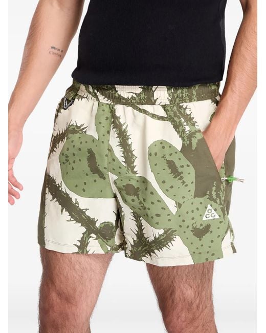 Bermudas con motivo de cactus Nike de hombre de color Green
