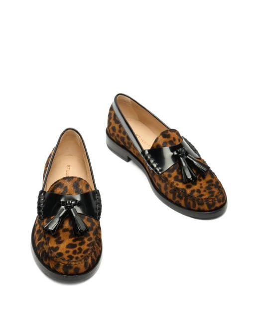 Stuart Weitzman Brown Lottie Loafers