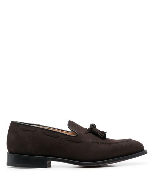 Church's Tassel-detail Suede Loafers in Brown for Men | Lyst