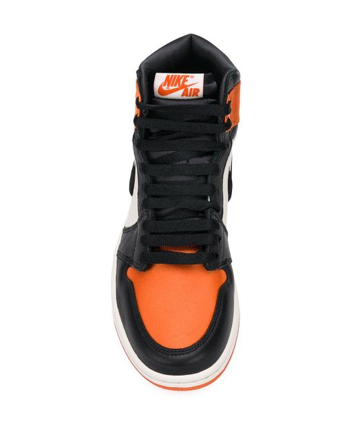 Nike 1 Satin Shattered Backboard Sneakers in Orange | Lyst