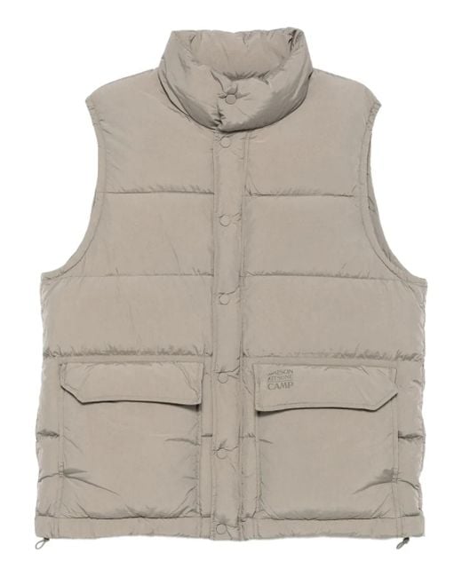 Chaleco acolchado Maison Kitsuné de hombre de color Gray