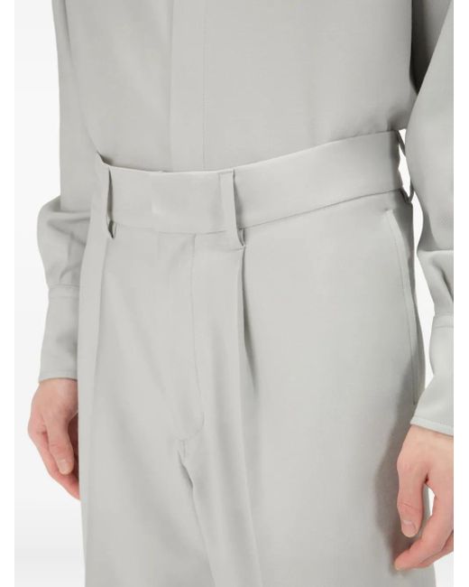 Bally White Pleated Trousers for men