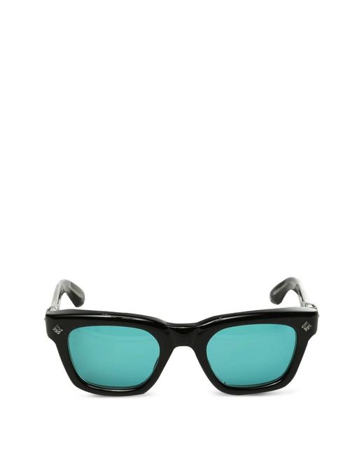 Chrome Hearts Green Square-Frame Sunglasses