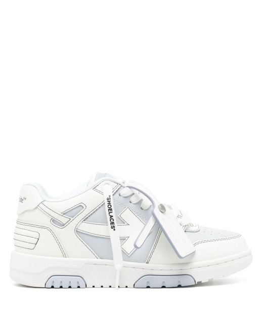 Sneakers Out of Office in pelle di Off-White c/o Virgil Abloh in White