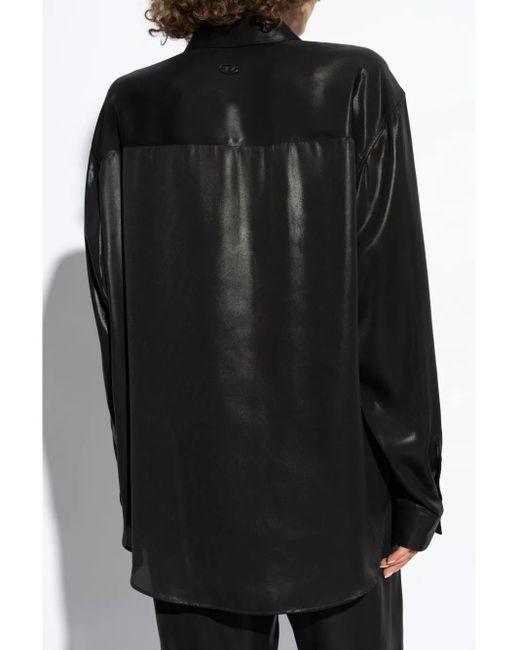 DIESEL S-simply-c-wn-q1 シャツ Black