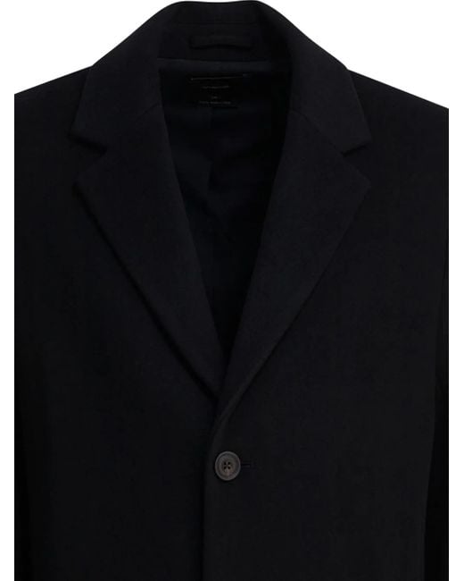 Abrigo con botones Vince de hombre de color Black