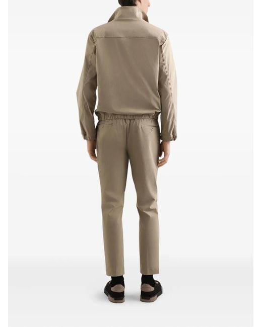Dolce & Gabbana Natural Logo-Patch Lightweight Jacket for men