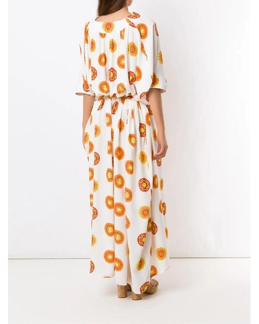 Amir Slama Metallic Printed Oversized Dress