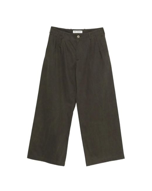 Our Legacy Gray Bridge Trousers for men