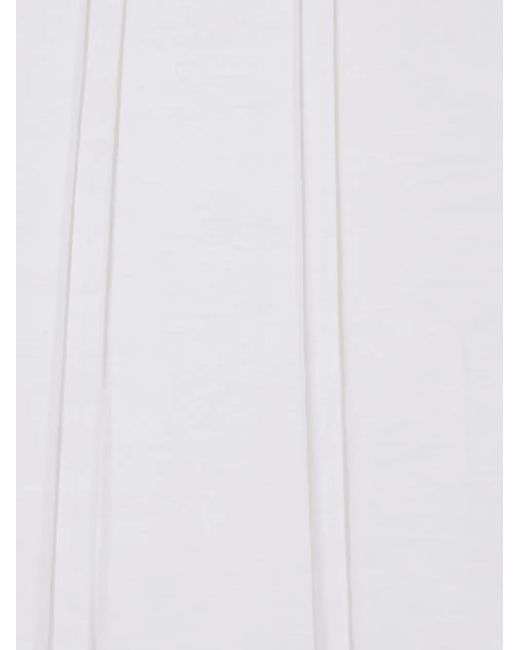Jil Sander White Linen Skirt