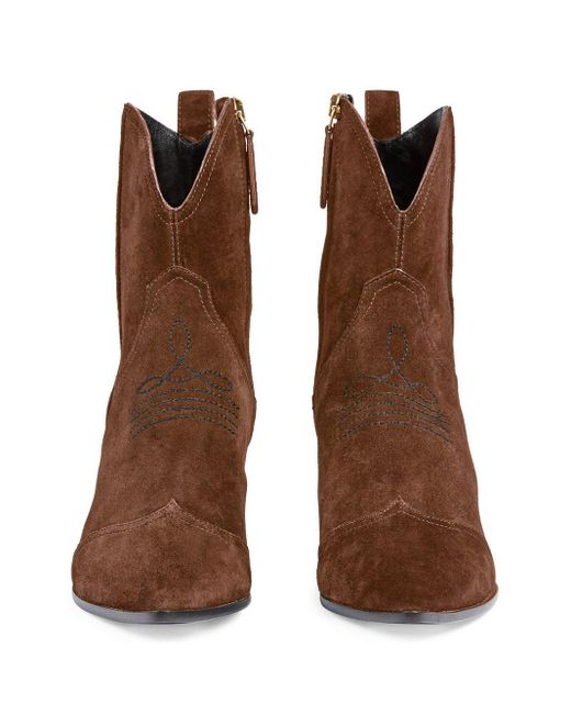 Gucci WESTERN Cowboy BOOTS Caramel Leather ref.73028 - Joli Closet