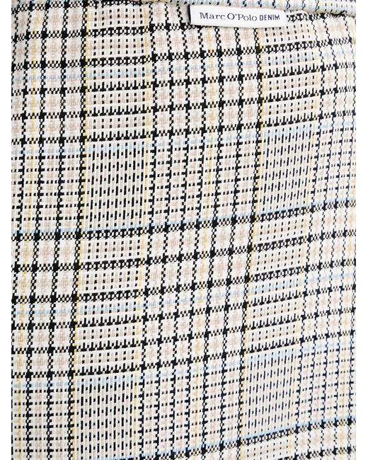 Marc O' Polo Gray Checked Pleated Trousers
