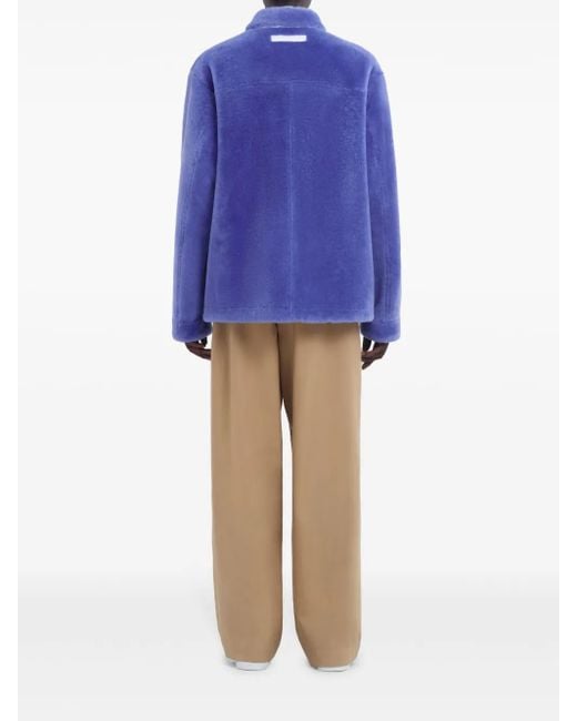 Marni Blue Zip-Up Jacket for men