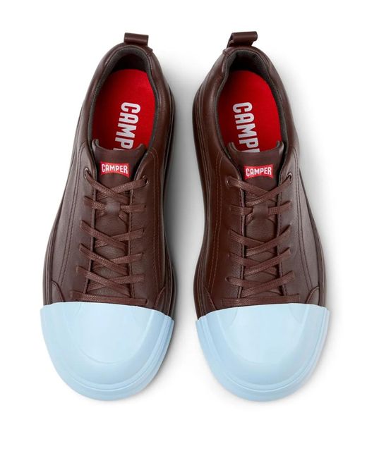 Camper Brown Junction Runner Leather Sneakers