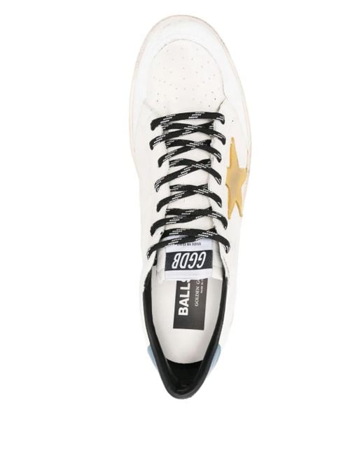 Golden Goose Deluxe Brand White Ballstar Sneakers for men