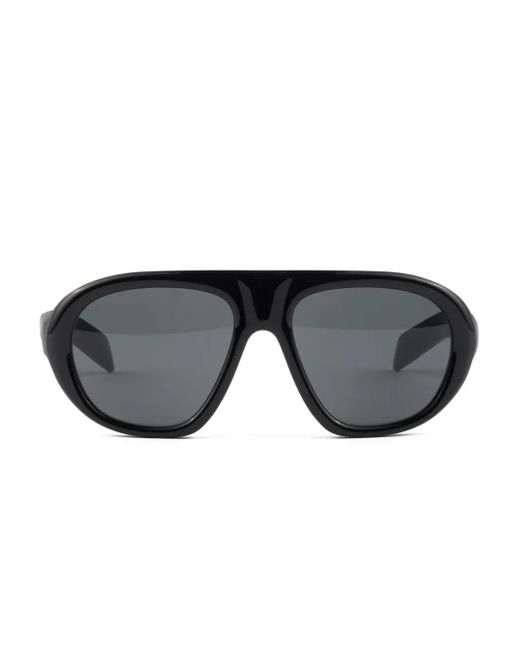 Prada Black Pilot-Frame Sunglasses