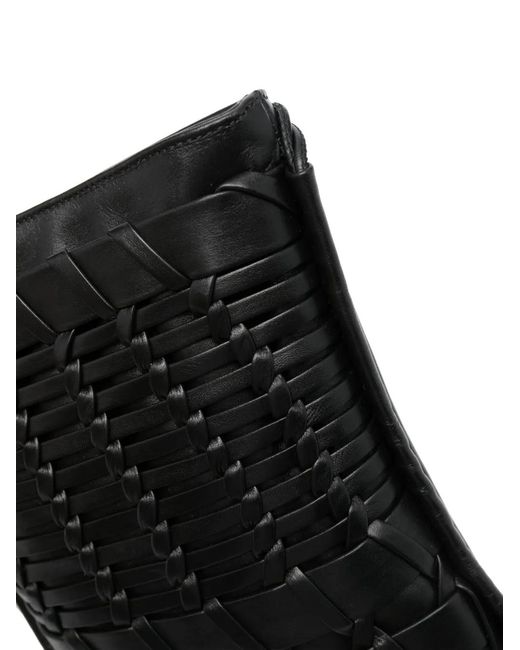 Hereu Black Trena Leather Crossbody Bag