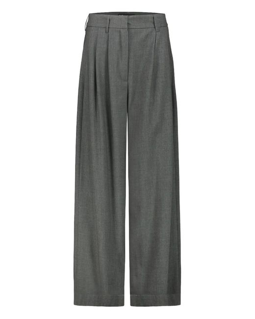 DR. HOPE Gray Pleated Trousers