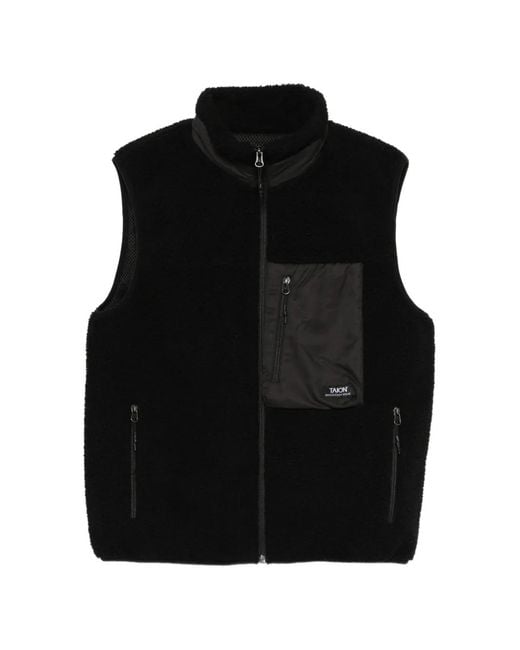 Taion Black Zip-Up Gilet