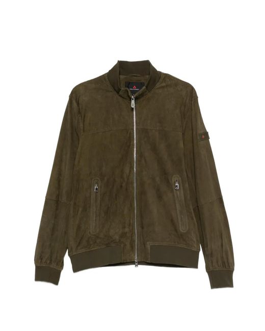 Peuterey Green Suede Jacket for men