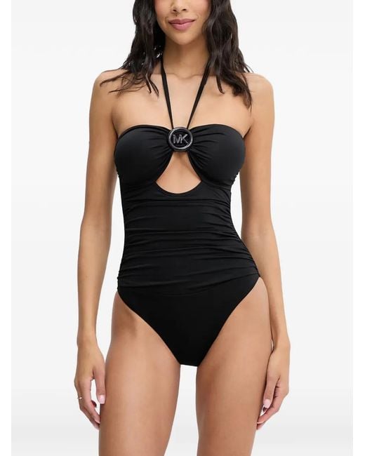 MICHAEL Michael Kors Black Triangle Bikini Top