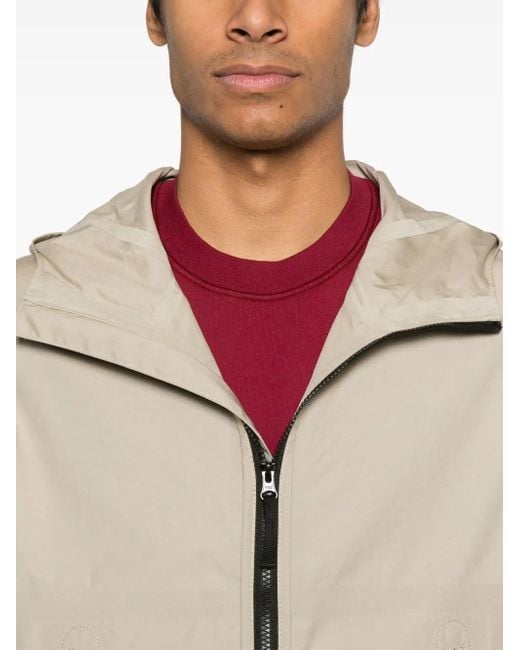 Stone Island Natural Hooded Jacket Supima Cotton Canvas Non-Aqueous Dyeing Technology for men